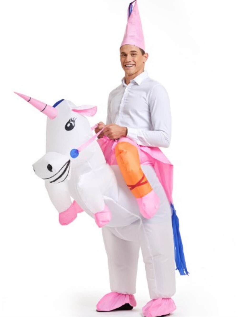 YEAHBEER Inflatable Unicorn Costume Adult, Inflatable Costumes Men, Blow up Ride
